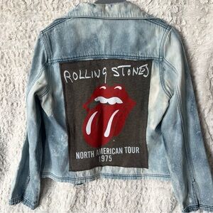 Rolling Stones North American Tour 1975 VTG Y2K Chadwicks Denim Trucker Jacket